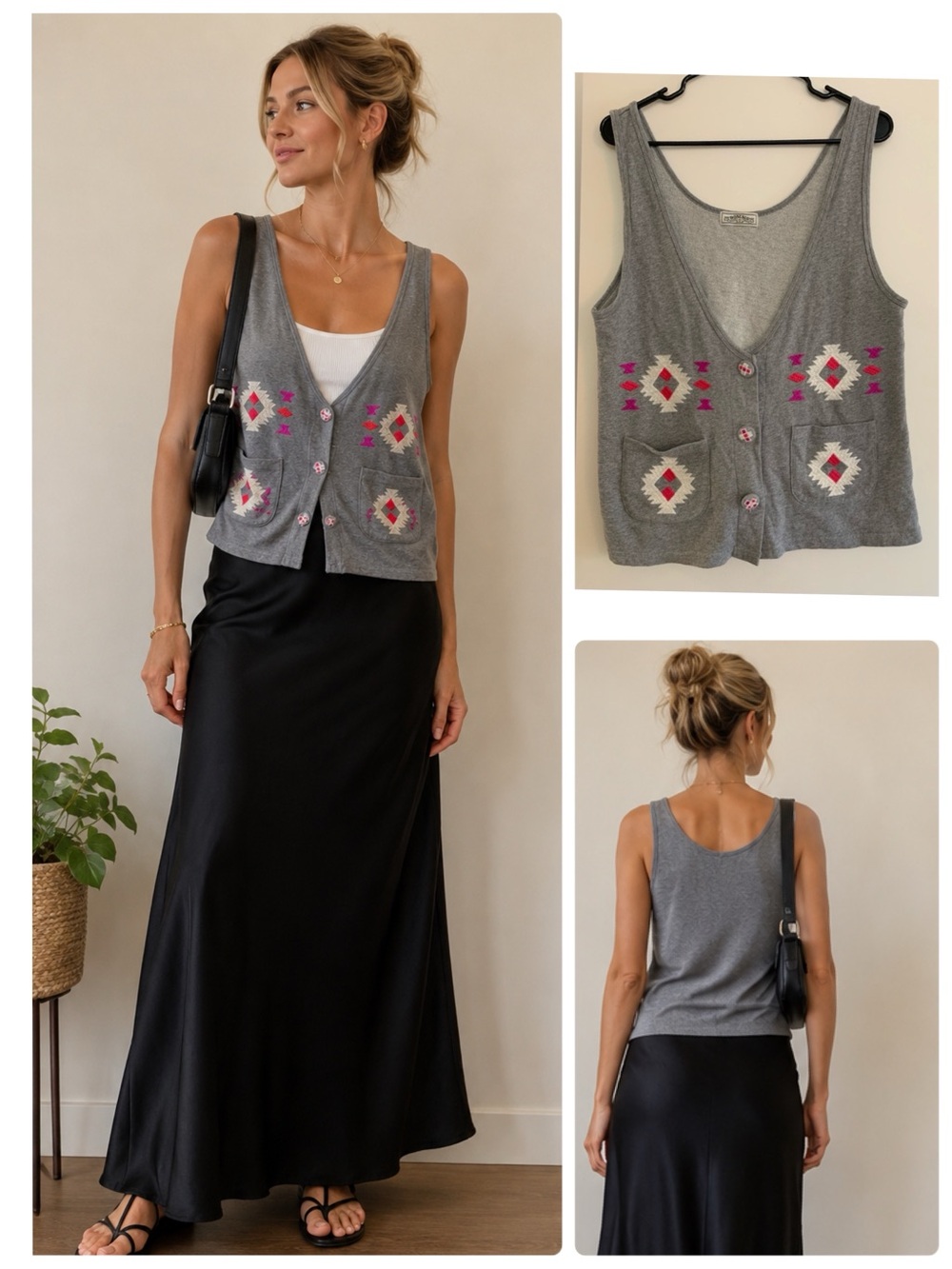 🎀3 for $25 ✨Gray Ortega style Vest